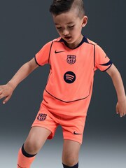Nike Orange FC Barcelona 2025/26 Stadium Third 3 Piece Football Kit - Image 5 of 10