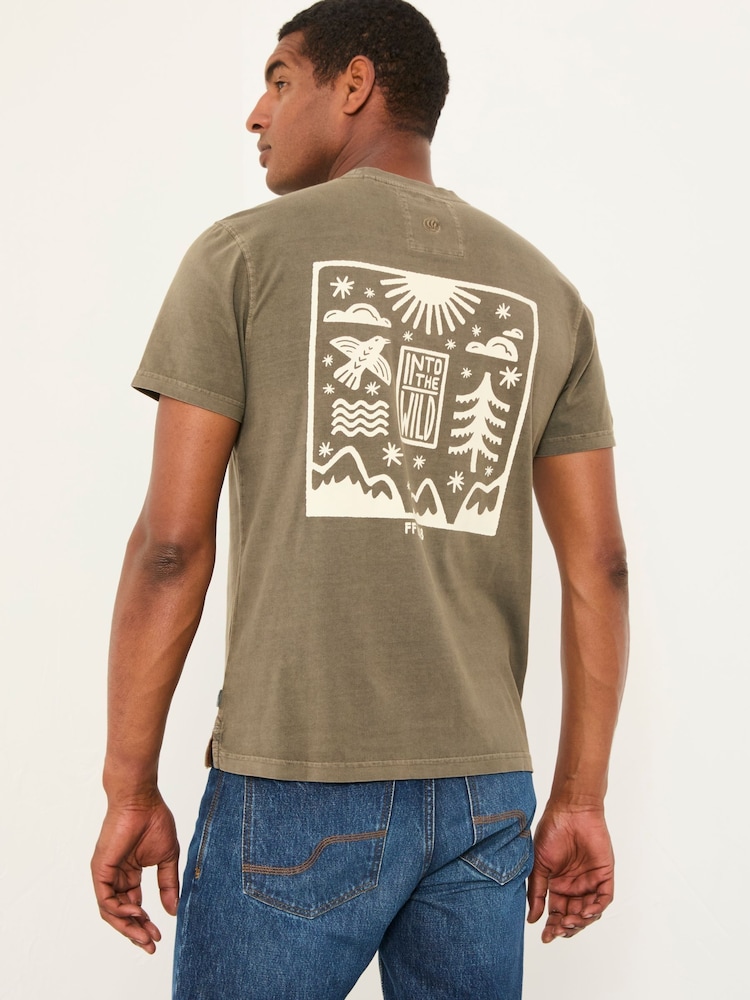 Camiseta gráfica FatFace Into The Wild - Imagem 2 de 6