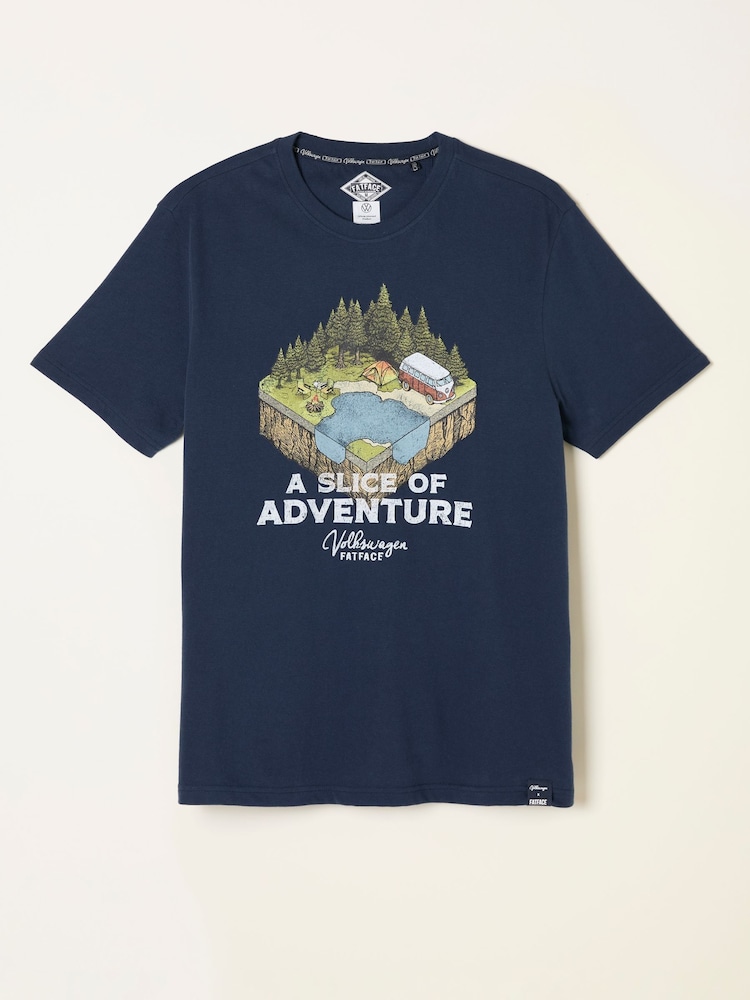 FatFace Navy VW Slice Graphic T-Shirt - Image 5 of 5