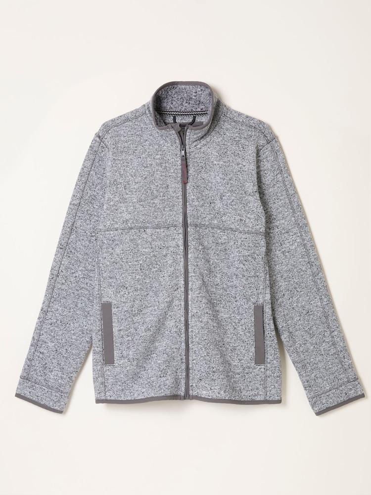 FatFace Haxby Grey Zip Through Sweat - Image 1 of 1 FatFace Haxby Grey Zip Through Sweat - Image 1 of 1