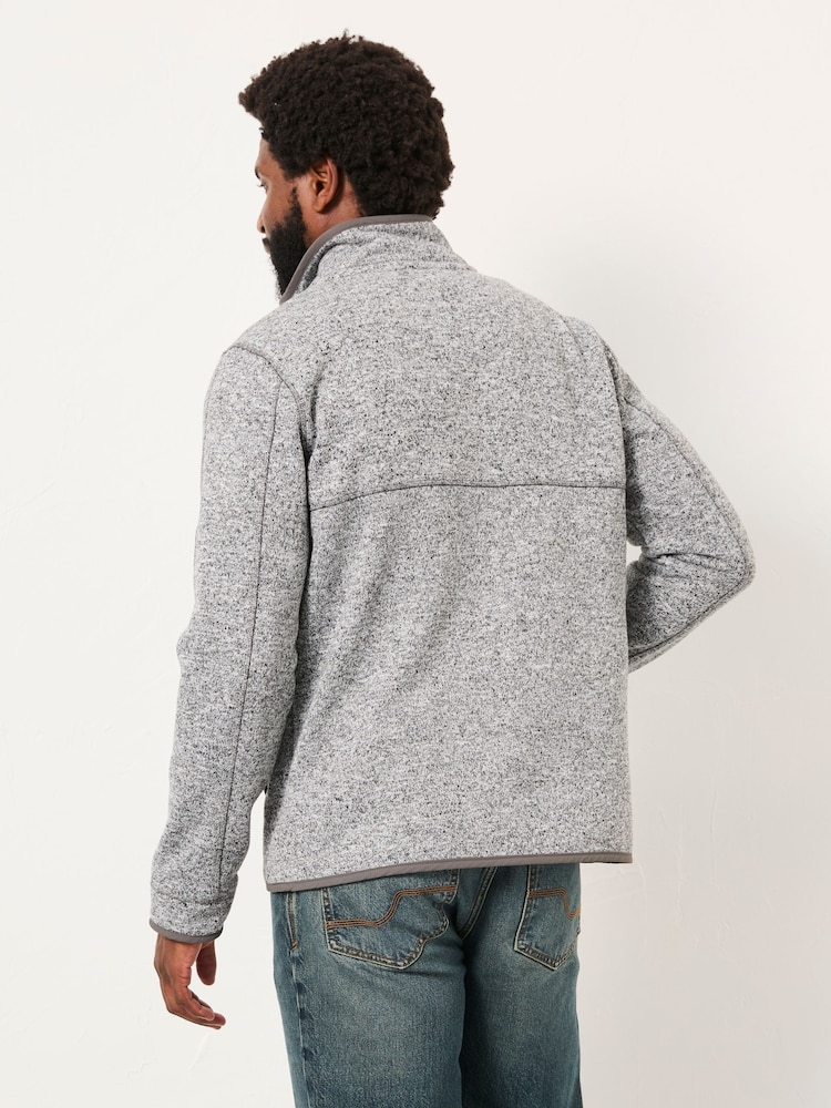 FatFace Haxby Grey Zip Through Sweat - Image 2 of 6