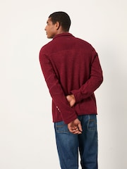 FatFace Haxby Claret Half Zip Sweat - Image 2 of 6