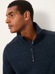 FatFace Haxby Navy Half Zip Sweat - Image 3 of 5