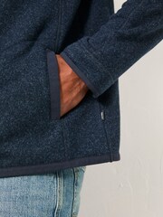 FatFace Haxby Navy Half Zip Sweat - Image 4 of 5