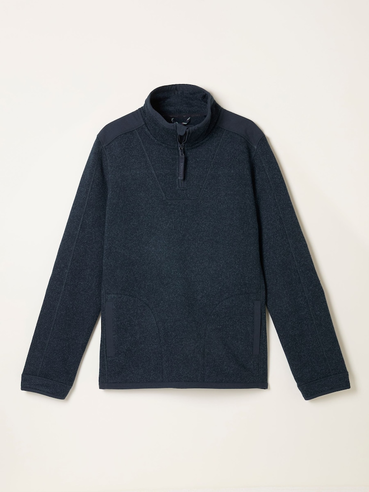 FatFace Haxby Navy Half Zip Sweat - Image 5 of 5 FatFace Haxby Navy Half Zip Sweat - Image 5 of 5