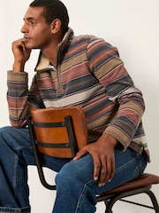 FatFace Airlie Orange Stripe Sweat - Image 5 of 6