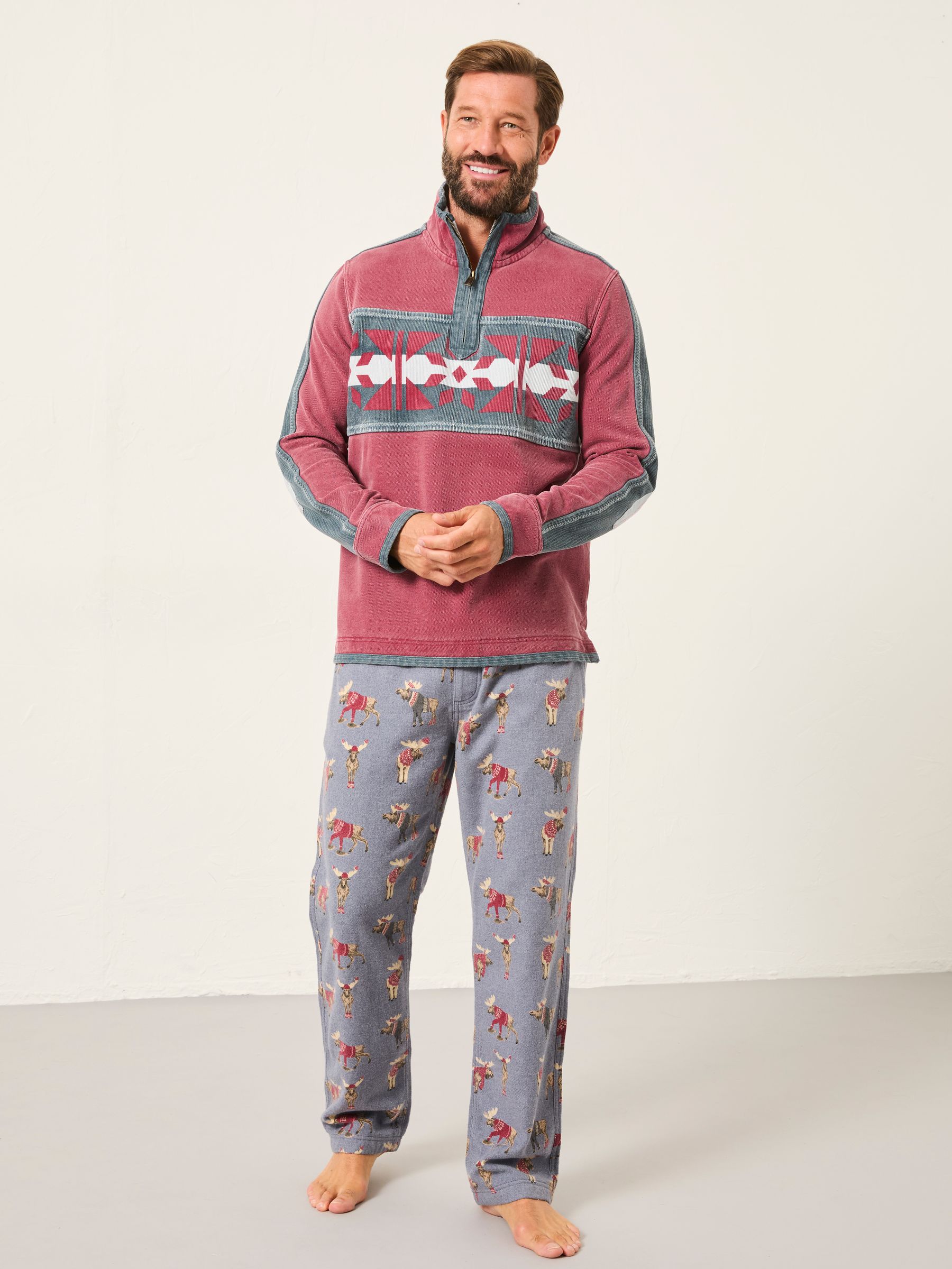 Fat Face Men's Red Shelter Airlie Sweat