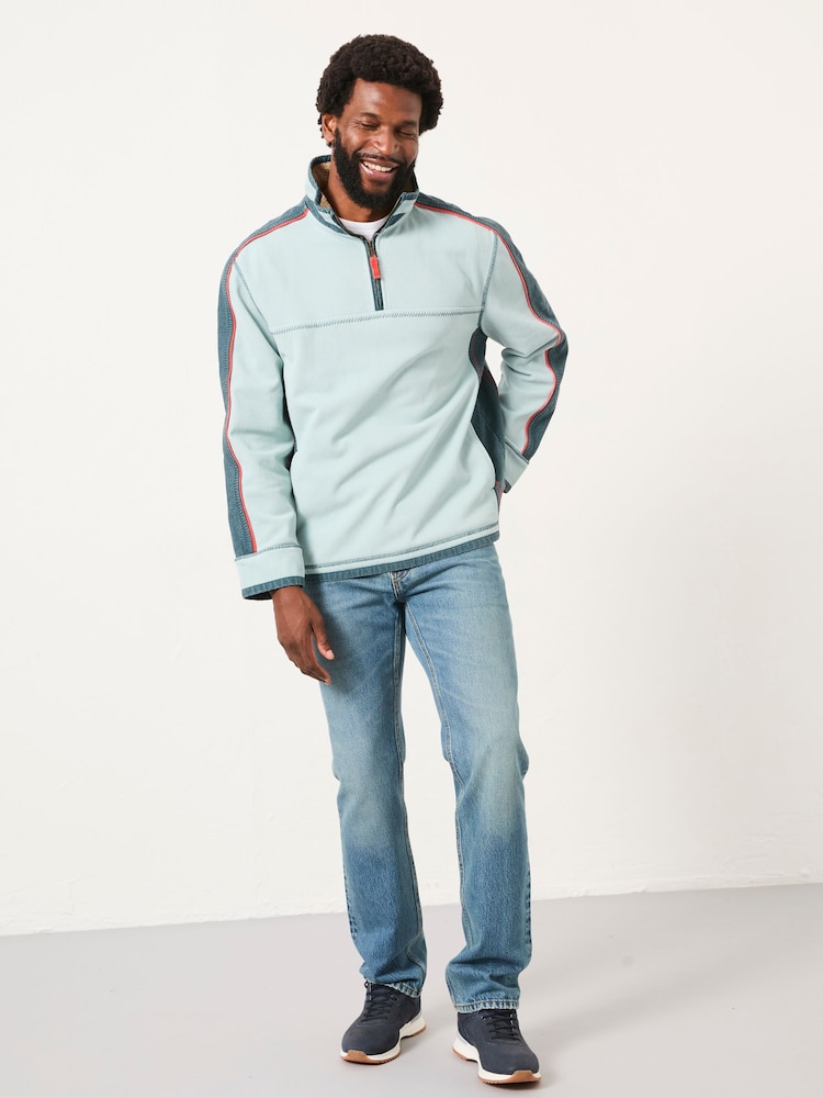 FatFace Airlie Light Vintage Blue Altitude Sweat - Image 1 of 6 FatFace Airlie Light Vintage Blue Altitude Sweat - Image 1 of 6