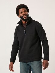 FatFace Dalton Black Fleece Hoodie - Image 1 of 6