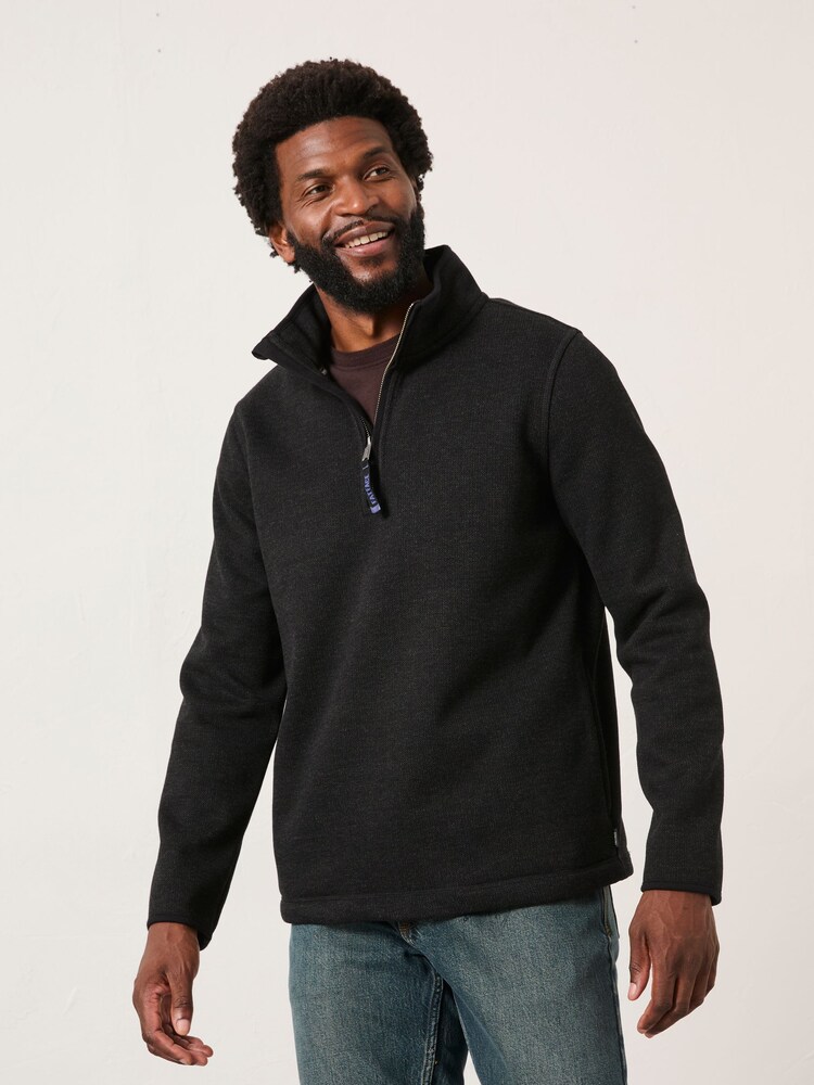 FatFace Dalton Black Fleece Hoodie - Image 1 of 6