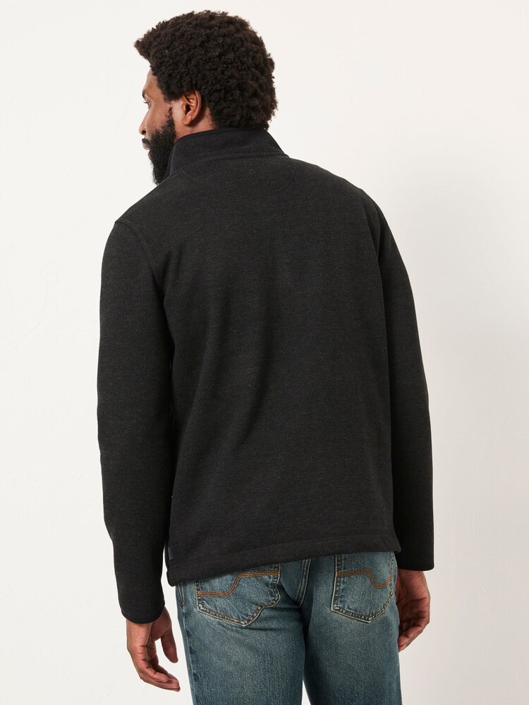FatFace Dalton Black Fleece Hoodie - Image 2 of 6