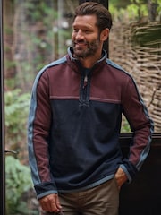 FatFace Airlie Navy Panel Sweat - Image 1 of 6