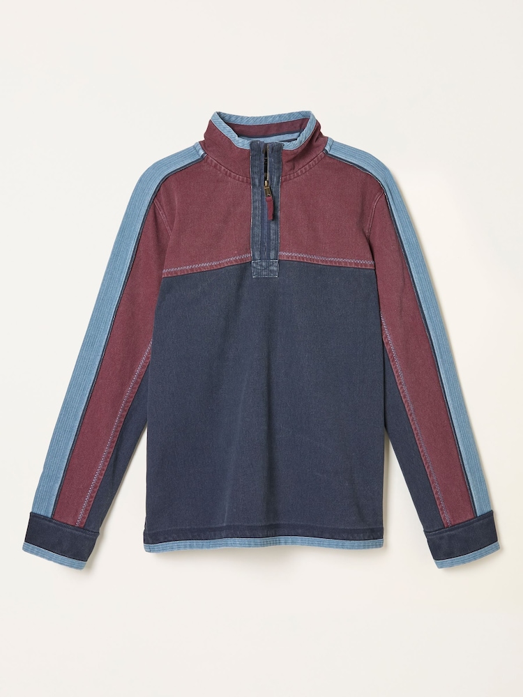 FatFace Airlie Navy Panel Sweat - Image 6 of 6