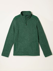 FatFace Haxby Emerald Green Half Zip Sweat - Image 1 of 1