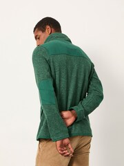 FatFace Haxby Emerald Green Half Zip Sweat - Image 2 of 6