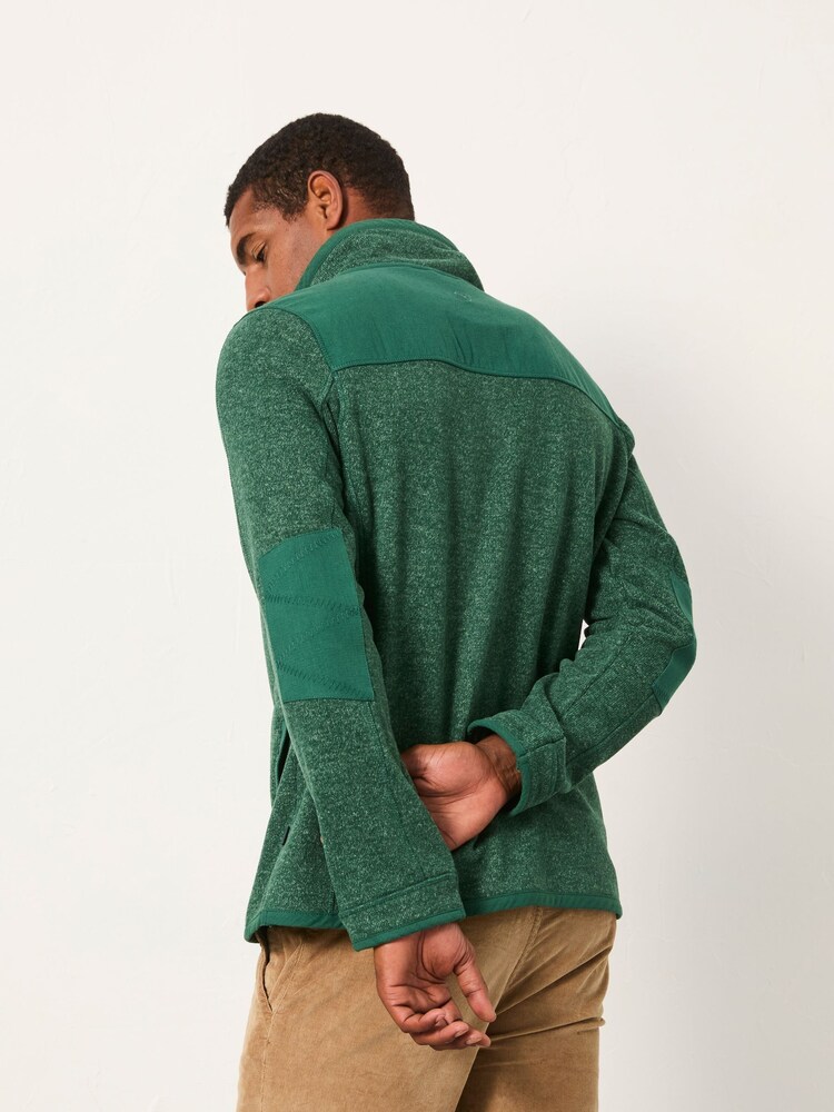 FatFace Haxby Emerald Green Half Zip Sweat - Image 2 of 6