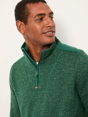 FatFace Haxby Emerald Green Half Zip Sweat - Image 3 of 6