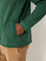 FatFace Haxby Emerald Green Half Zip Sweat - Image 4 of 6