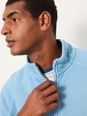 FatFace Brooke Chambray Blue Half Neck Sweat Top - Image 3 of 5