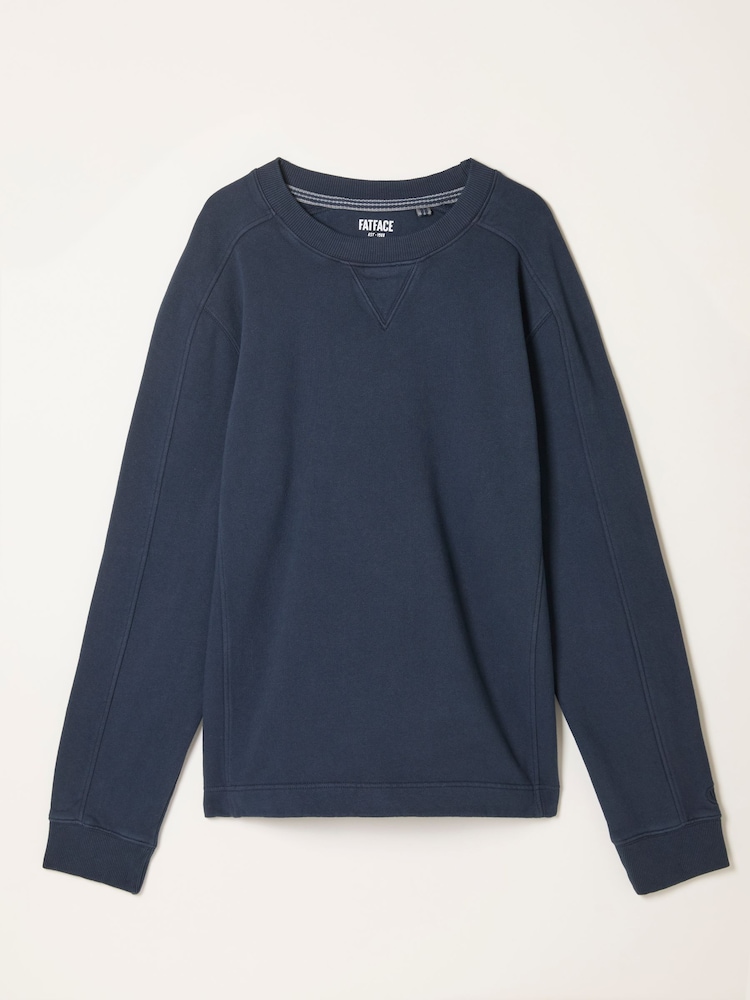 FatFace Brooke Navy Crew Sweat - Image 1 of 1 FatFace Brooke Navy Crew Sweat - Image 1 of 1