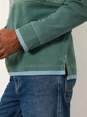 FatFace Emerald Green Blanket Airlie Sweat - Image 4 of 7