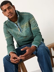 FatFace Emerald Green Blanket Airlie Sweat - Image 5 of 7