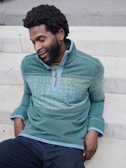 FatFace Emerald Green Blanket Airlie Sweat - Image 6 of 7