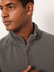 FatFace Brooke Grey Half Neck Sweat Top - Image 3 of 5
