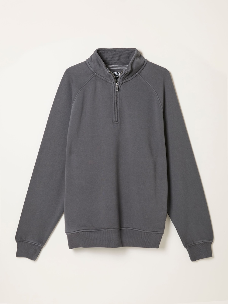 FatFace Brooke Grey Half Neck Sweat Top - Image 5 of 5 FatFace Brooke Grey Half Neck Sweat Top - Image 5 of 5
