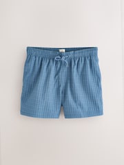 Blue Waffle Textured Swim Shorts - Image 1 of 3