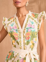 Love & Roses Mini Printed Shirt Dress - Imagen 2 de 4