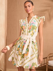 Love & Roses Mini Printed Shirt Dress - Imagen 3 de 4
