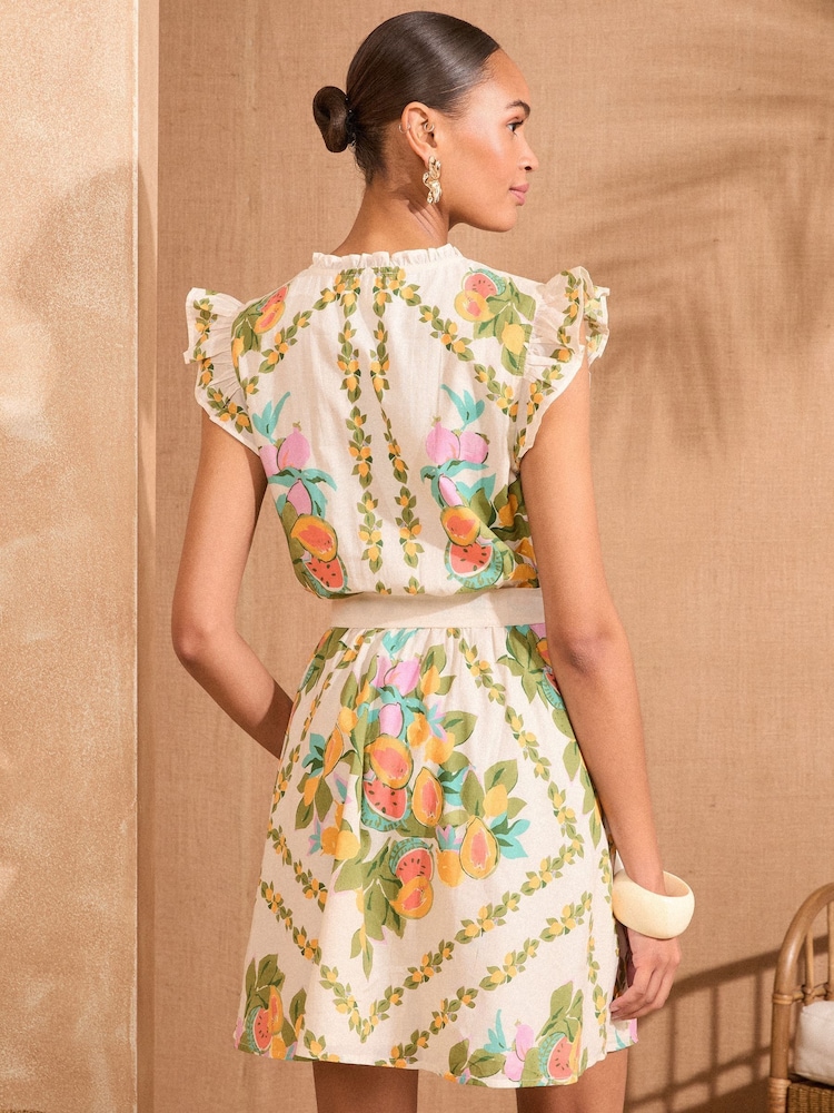 Love & Roses Mini Printed Shirt Dress - Imagen 4 de 4