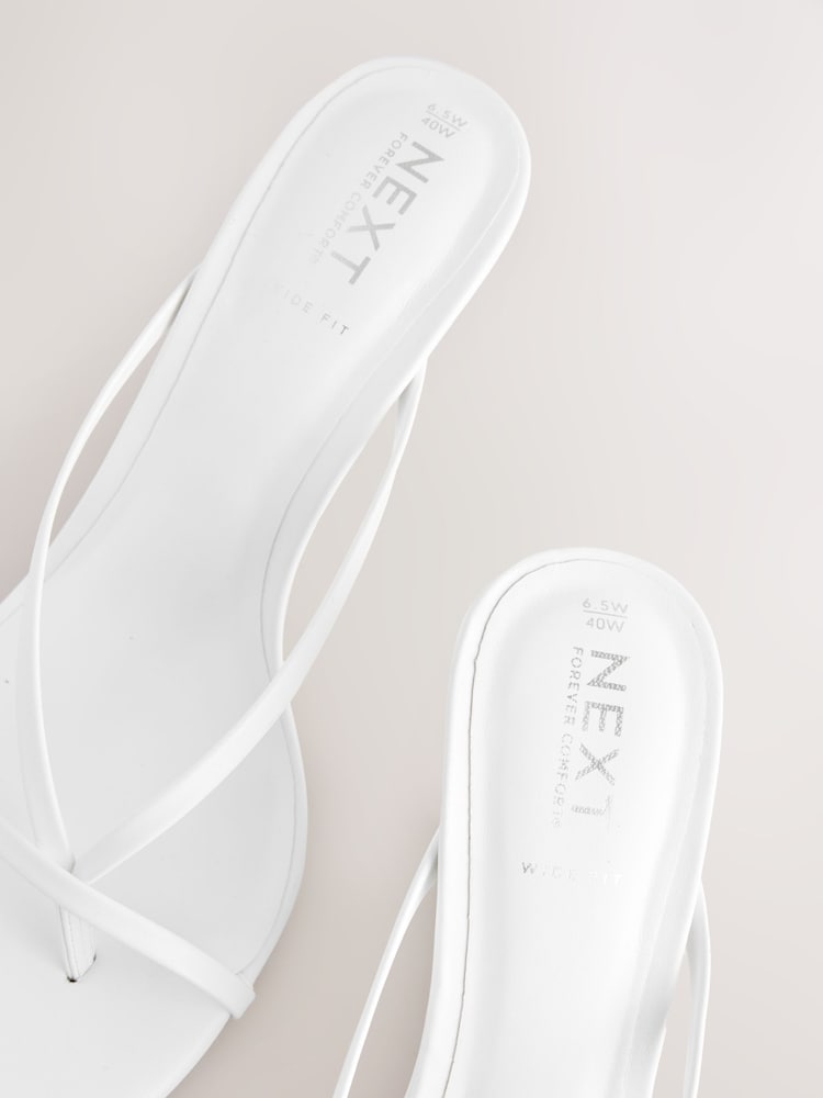 Weiß - Forever Comfort® Toe Thong Wedge Heels - Bild 5 von 5 Weiß - Forever Comfort® Toe Thong Wedge Heels - Bild 5 von 5