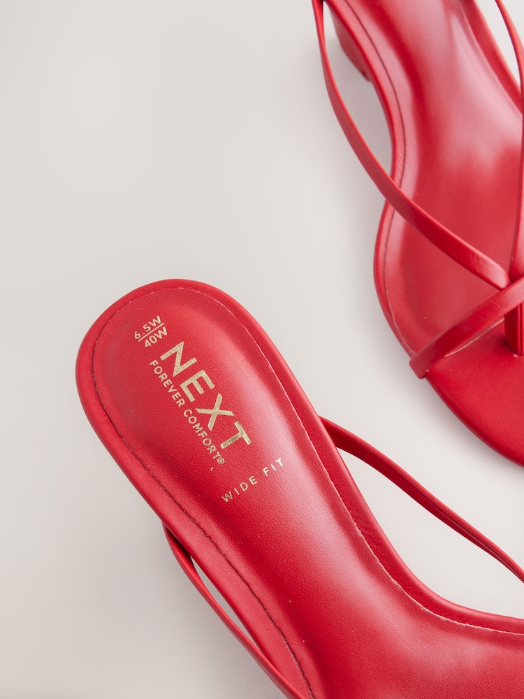 Rojo - Forever Comfort® Toe Thong Wedge Heels - Imagen 8 de 8 Rojo - Forever Comfort® Toe Thong Wedge Heels - Imagen 8 de 8