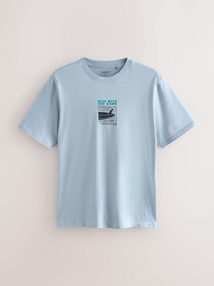Blue/Navy/Pink Graphic Print T-Shirts 3 Pack - Image 10 of 13