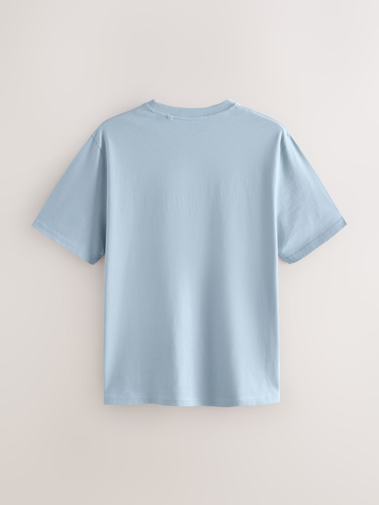 Blue/Navy/Pink Graphic Print T-Shirts 3 Pack - Image 11 of 13