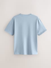 Blue/Navy/Pink Graphic 100% Cotton T-Shirts 3 Pack - Image 4 of 9