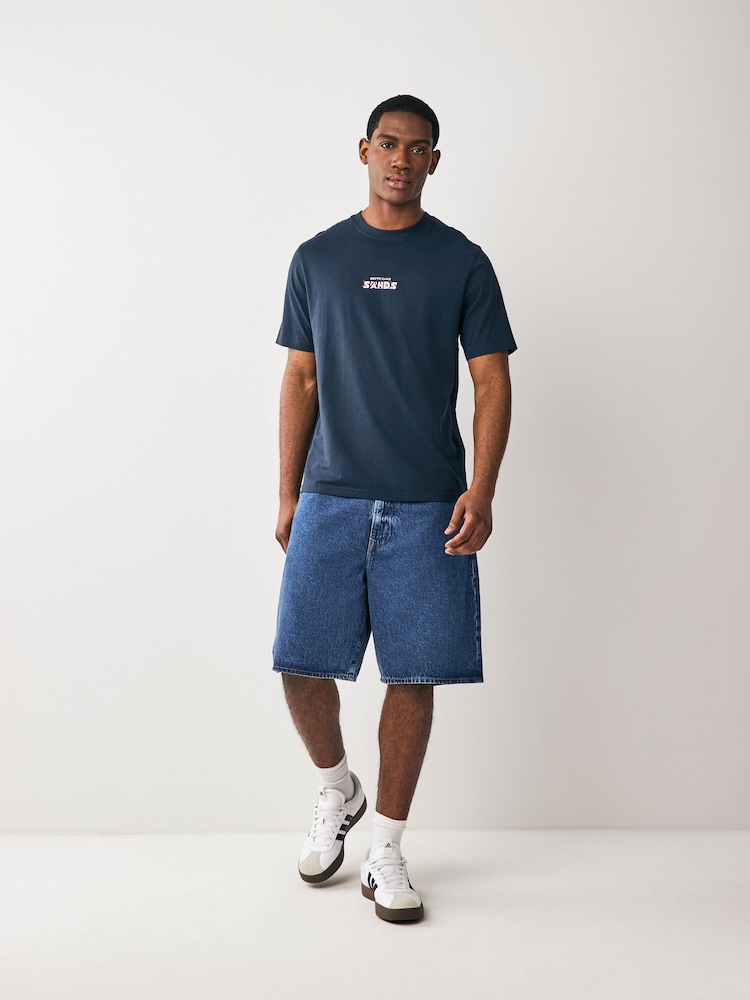 Blue/Navy/Pink Graphic Print T-Shirts 3 Pack - Image 5 of 13