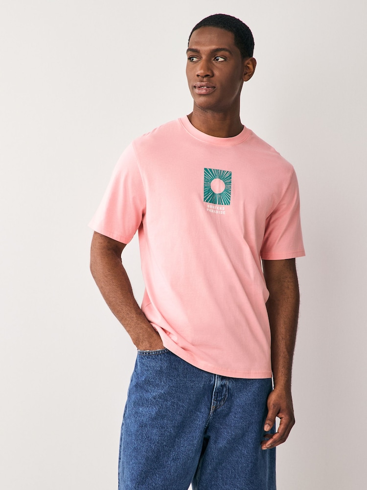 Blue/Navy/Pink Graphic Print T-Shirts 3 Pack - Image 6 of 13