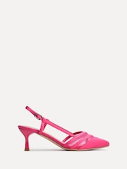 Linzi Pink Milan Mesh Court Heels - Image 2 of 5