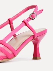 Linzi Pink Milan Mesh Court Heels - Image 5 of 5
