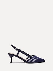 Linzi Blue Milan Mesh Court Heels - Image 2 of 5