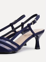 Linzi Blue Milan Mesh Court Heels - Image 5 of 5