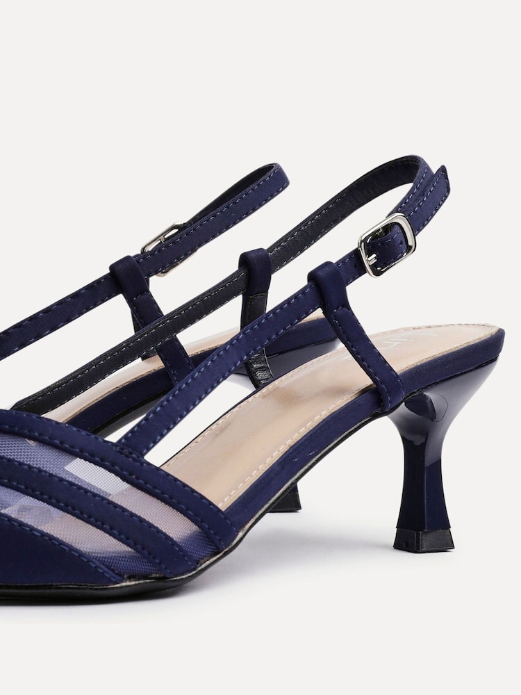 Blue - Linzi Milan Mesh Court Heels - Image 5 of 5 Blue - Linzi Milan Mesh Court Heels - Image 5 of 5
