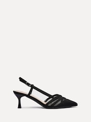 Linzi Black Milan Mesh Court Heels - Image 2 of 5