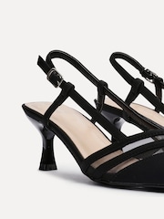 Linzi Black Milan Mesh Court Heels - Image 7 of 8