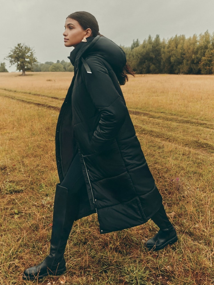 Friends Like These Long Line Hooded Padded Coat - Imagem 2 de 4