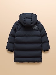 Joules Kids' Padwell Navy Waterproof Padded Coat - Image 1 of 3