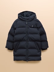 Joules Kids' Padwell Navy Waterproof Padded Coat - Image 2 of 3
